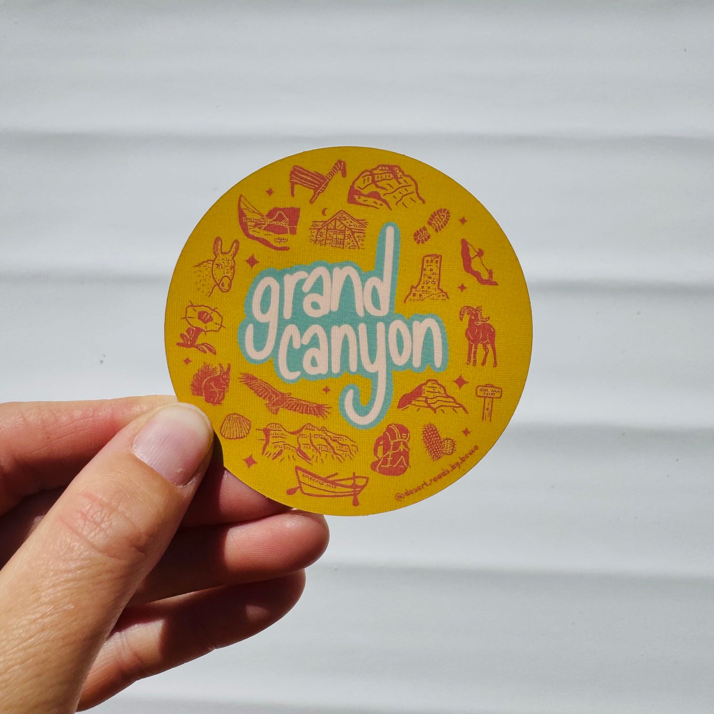 Grand Canyon Circle Sticker