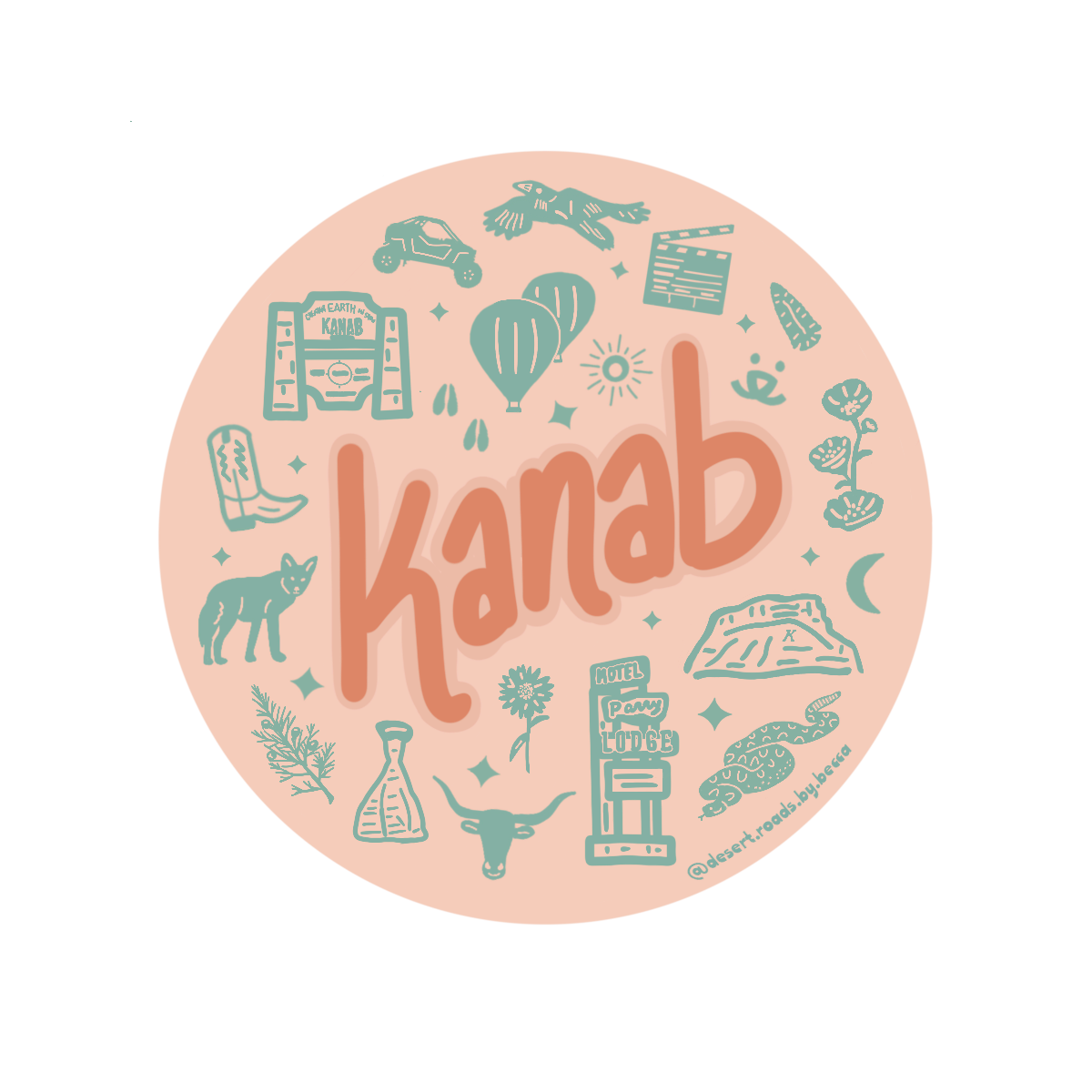 Kanab Circle sticker