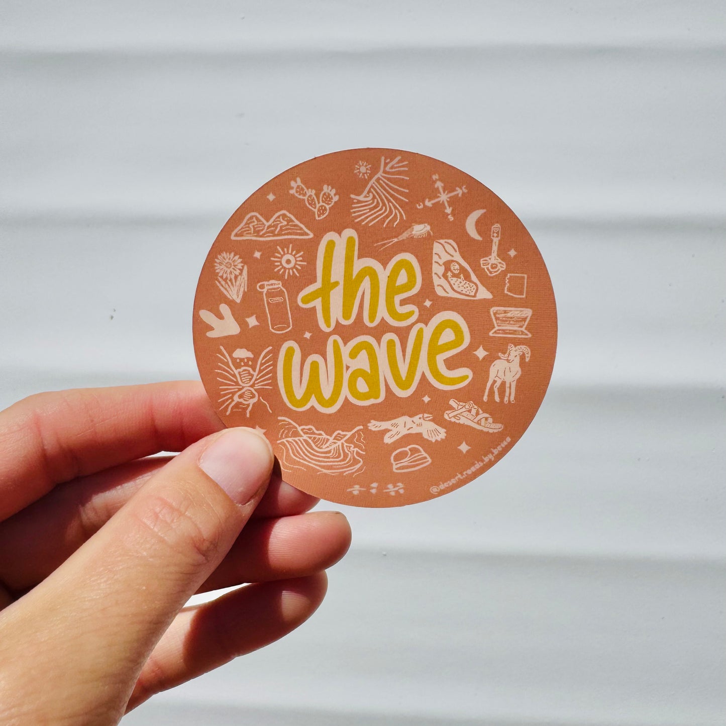 The Wave Circle Sticker