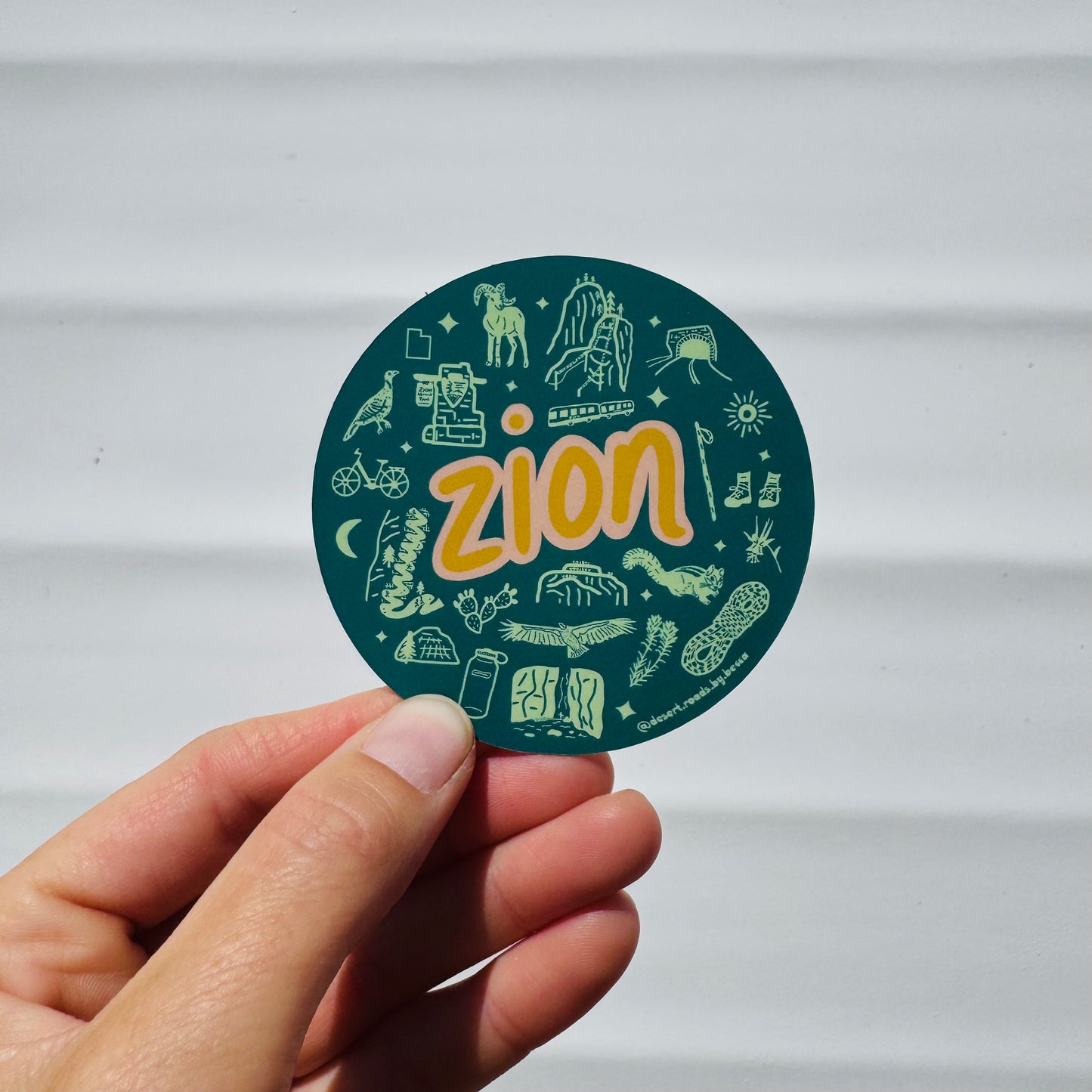 Zion Circle Sticker