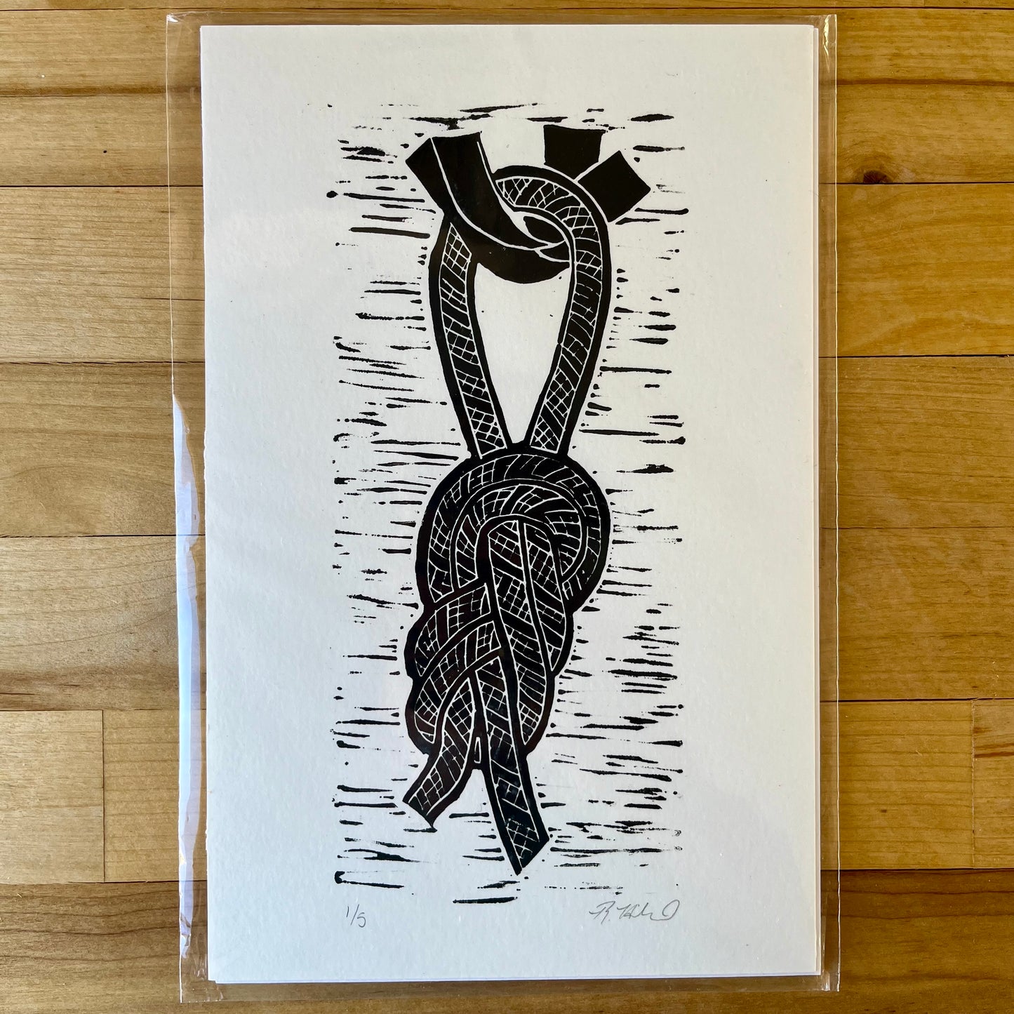 Handprinted Rock Climbing Print Set - ALL 3 Climbing Prints
