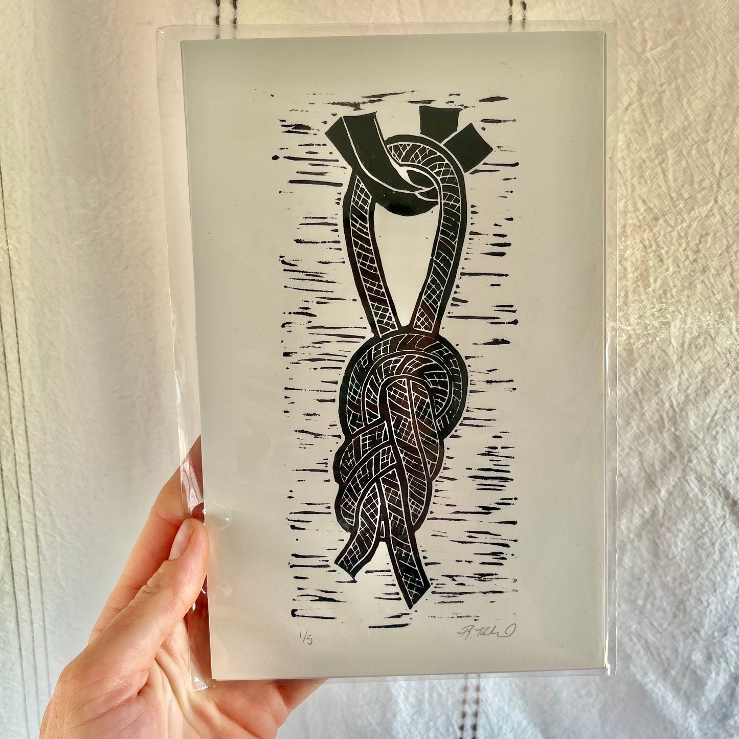 Handprinted Rock Climbing Print Set - ALL 3 Climbing Prints