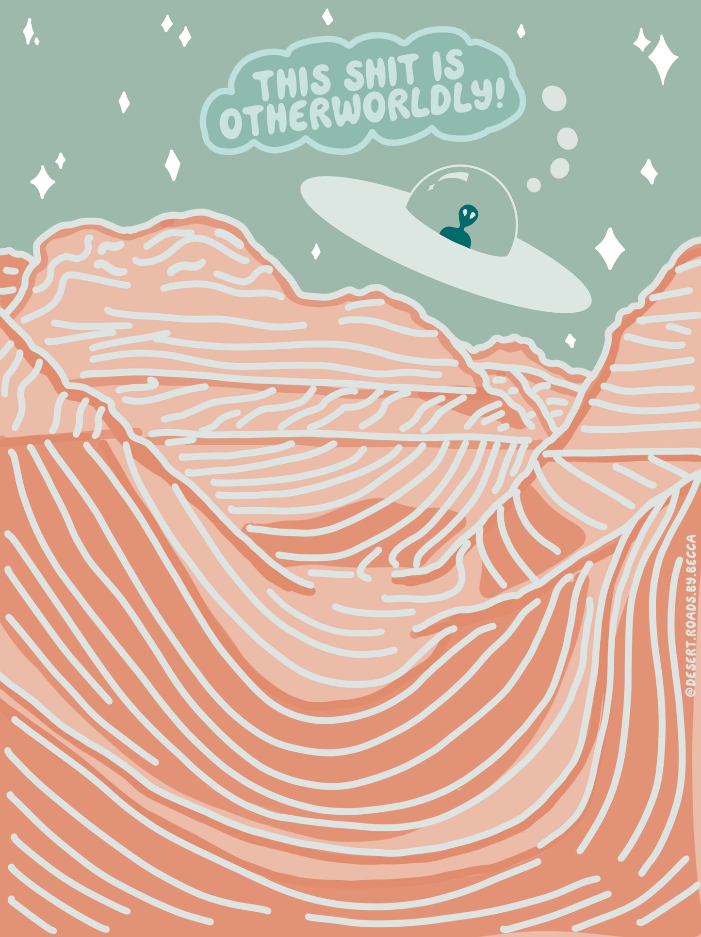 “This shit is otherworldly!” Wave Postcard, The Wave, Arizona, Coyote Buttes North, Vermilion Cliffs National Monument