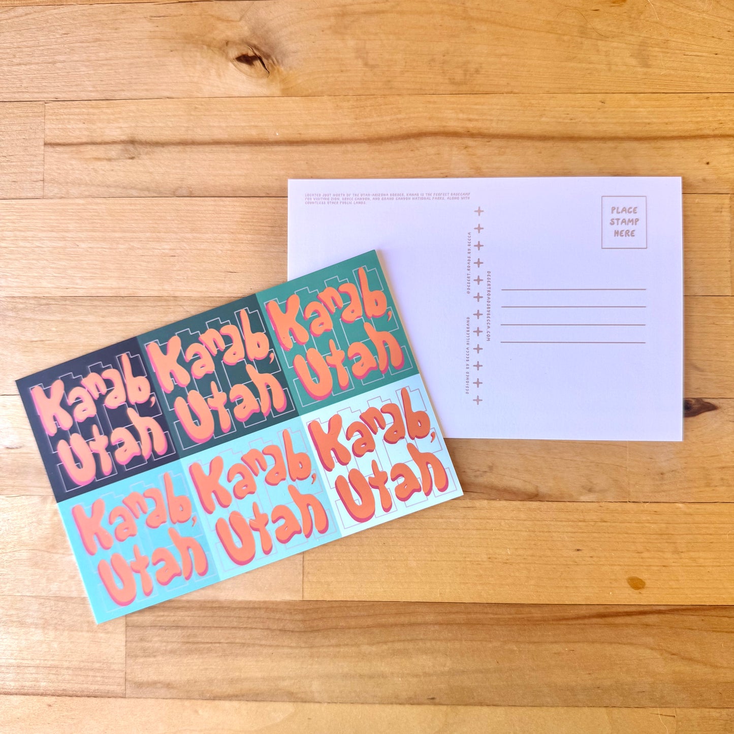 Colorful Kanab, Utah Postcard