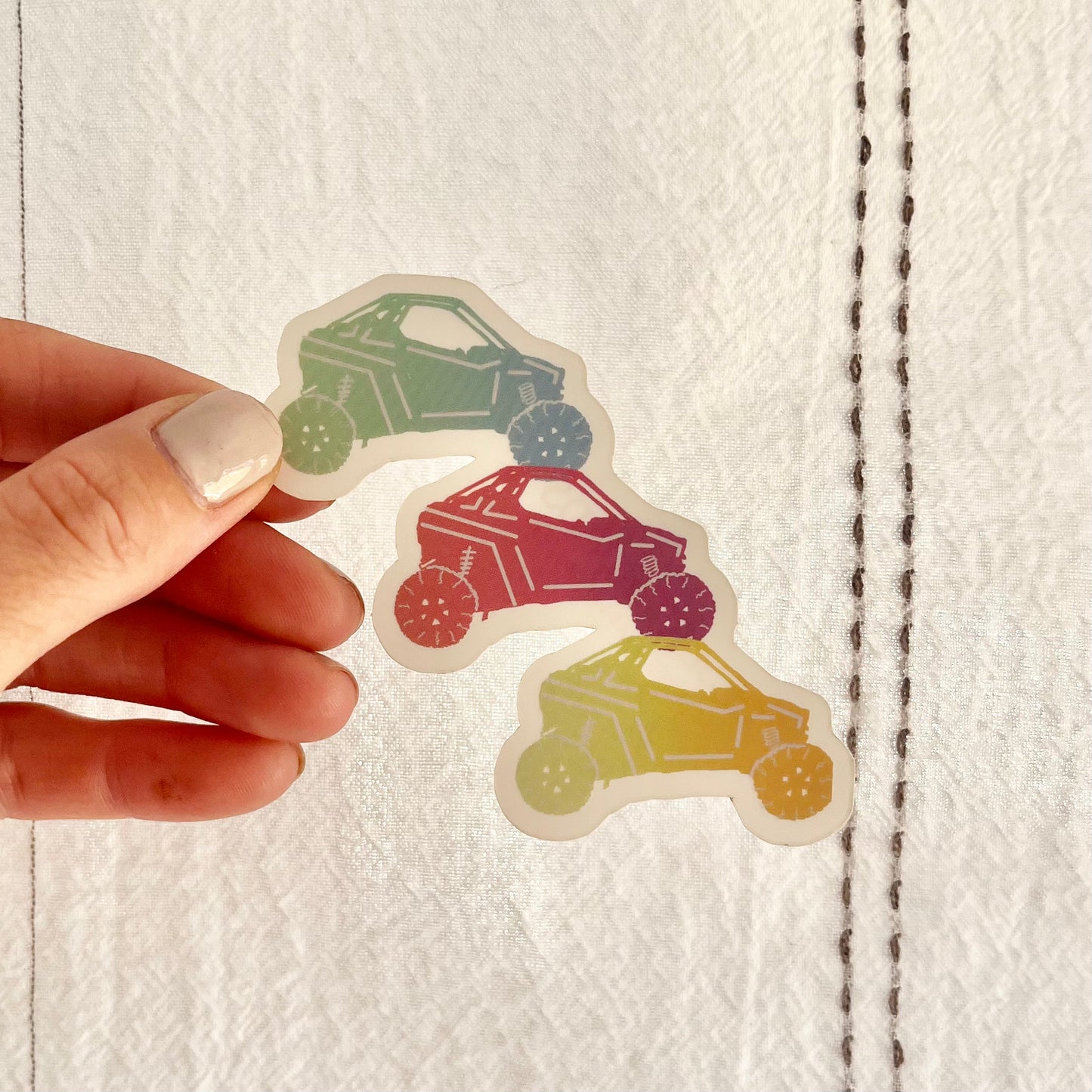 ATV/SXS/OHV/RZR Clear-back Vinyl Sticker