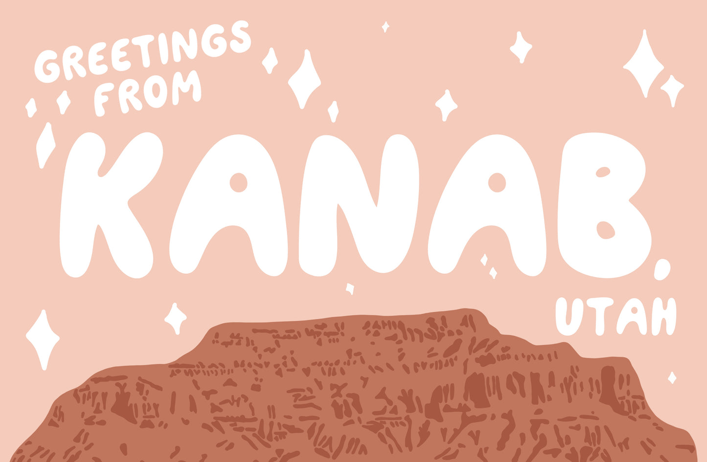 “Greetings from Kanab, Utah” Postcard