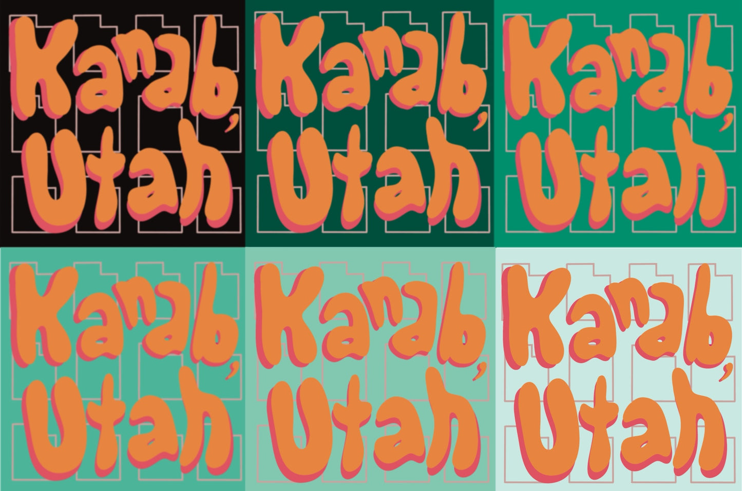 Colorful Kanab, Utah Postcard