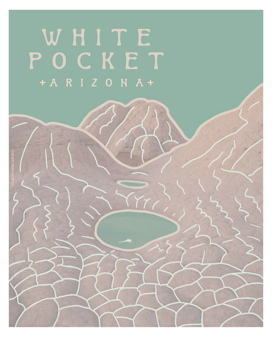 White Pocket, Arizona Magnet - Turquoise Sky Collection