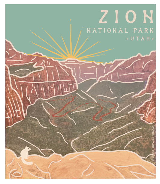 Zion National Park, Utah Magnet - Turquoise Sky Collection