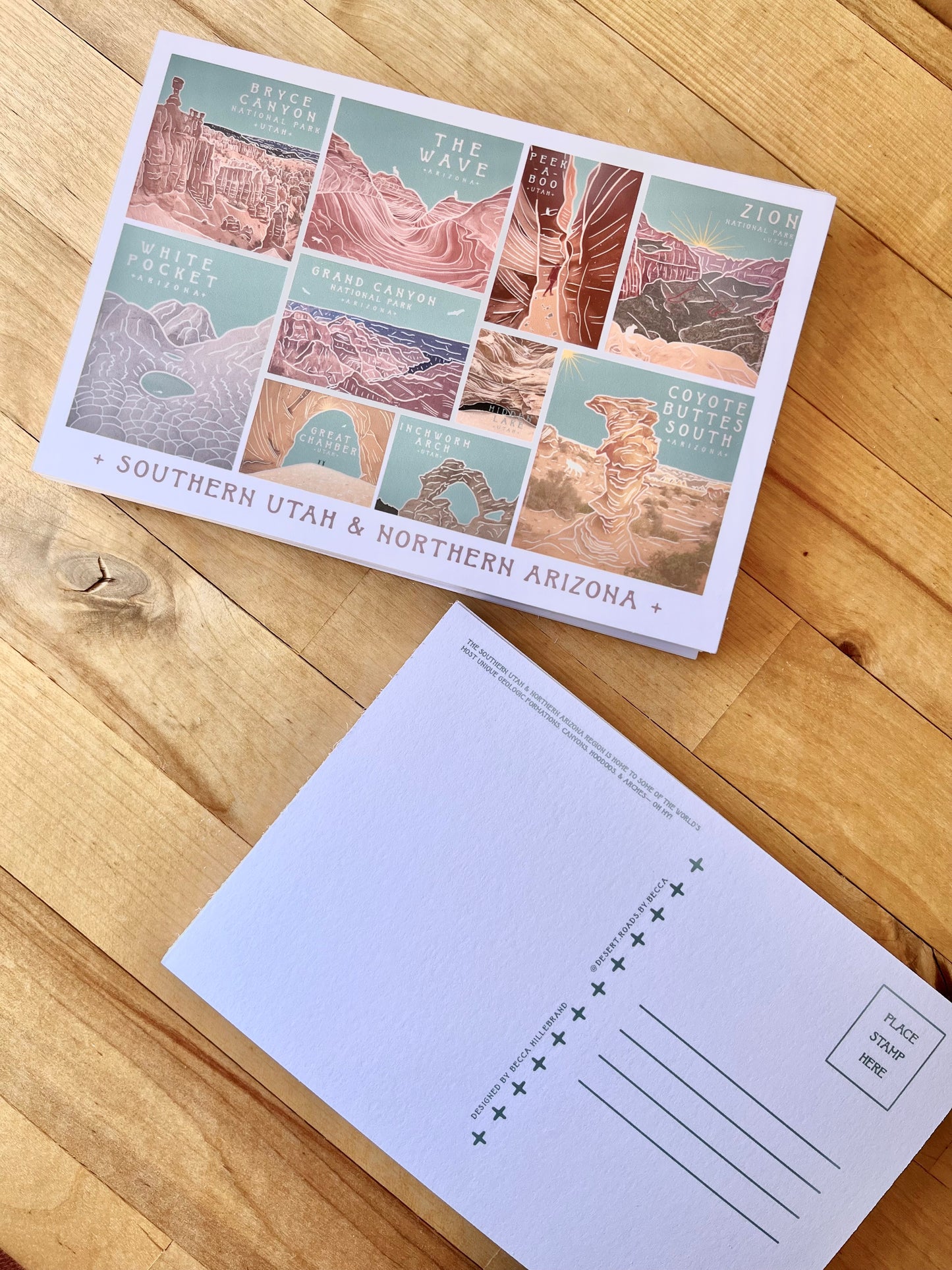 Southern Utah - Northern Arizona Postcard - Turquoise Sky Collection