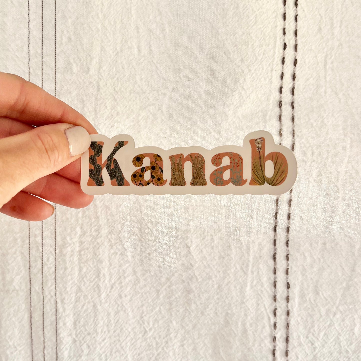 Kanab, Utah Desert Flora Vinyl Sticker